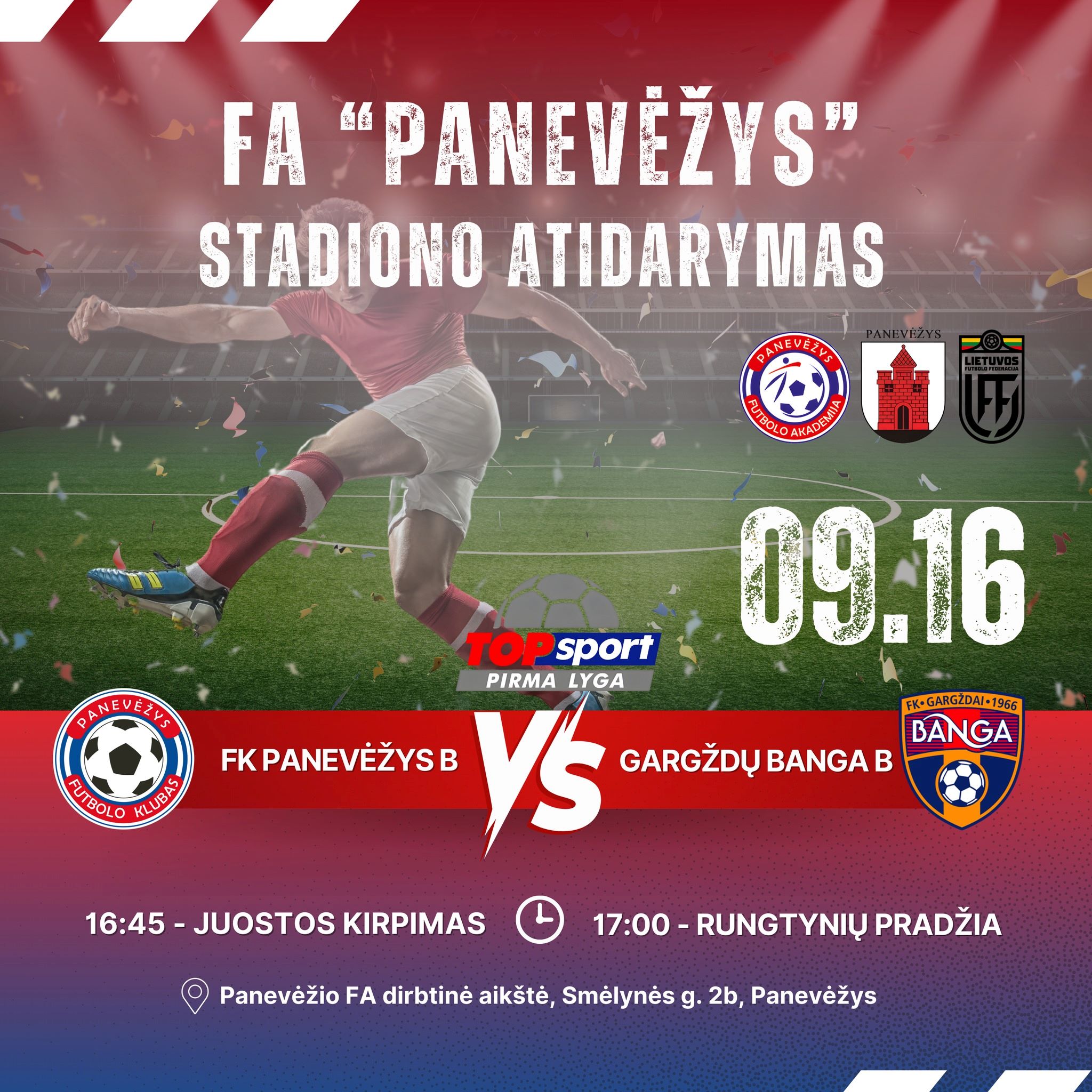 ⚽ Kviečiame visus į futbolo rungtynes!⚽