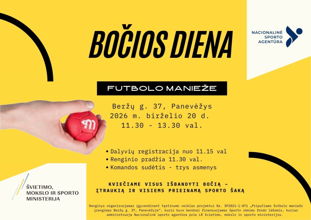 Bočios dienos skelbimas