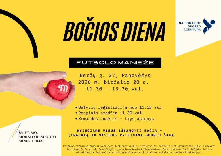 Bočios dienos skelbimas